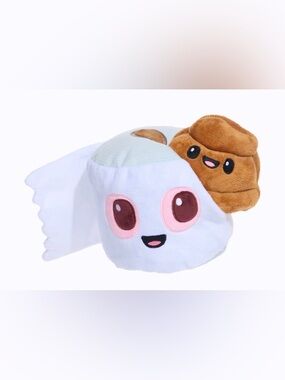 Bark Box Potty Mouth Pete giant toilet paper roll dog toy NEW rip & reveal